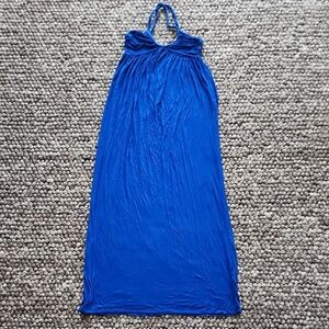 Forever 21 Blue Halter Maxi Dress